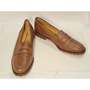 NEW Fratelli Rossetti Green Size 41 EU/8.5-9 US Wmn Brown Loafer Pebbled Leather